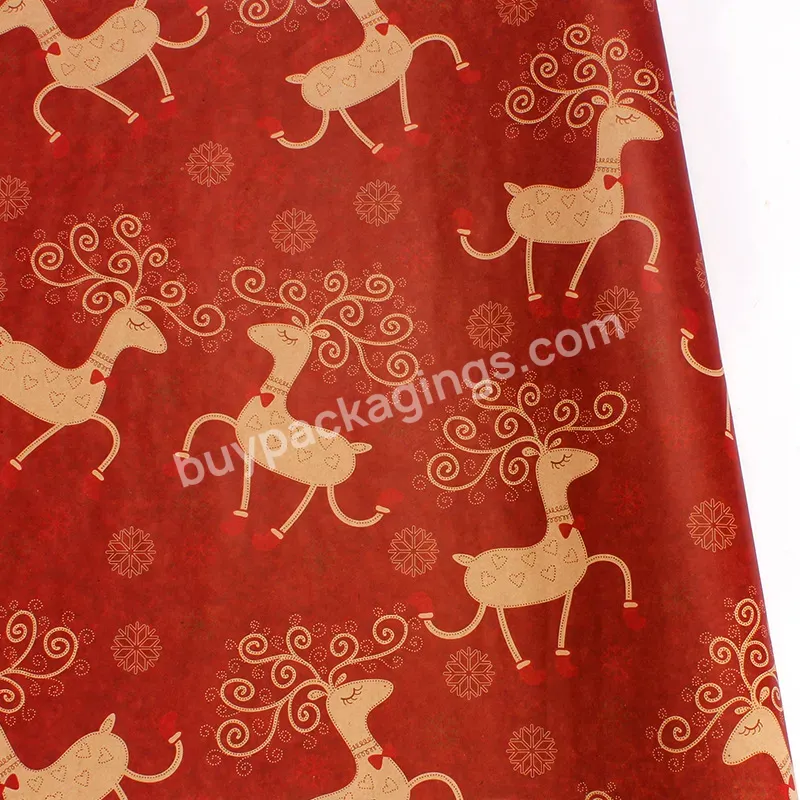 Wholesale Christmas Gift Paper Christmas Tissue Craft Paper Christmas Gift Wrapping Paper