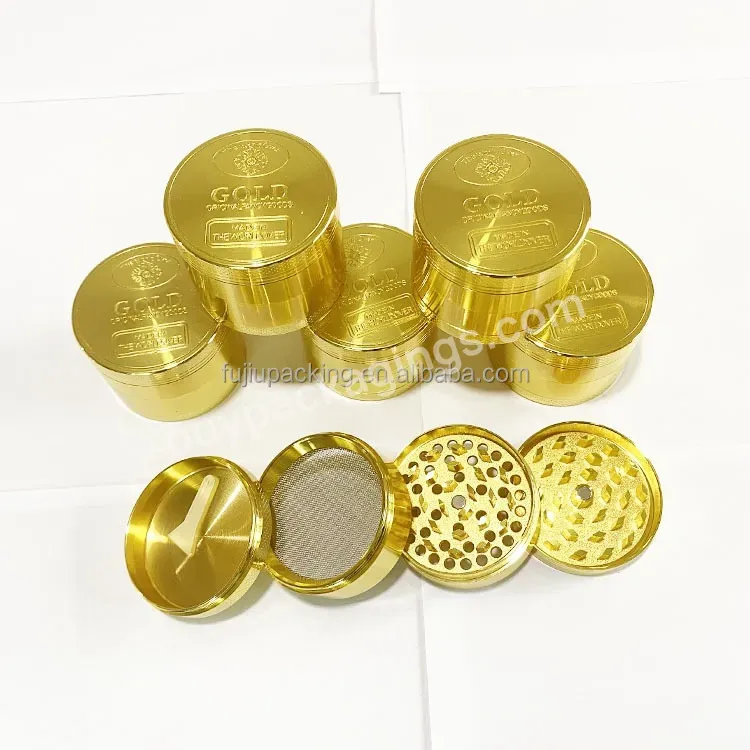 Wholesale Classic Design Zinc Alloy Metal Crusher Shiny Gold Coin Dry Herb Tobacco Grinder 40mm 50mm 55mm 63mm - Buy Wholesale 4-layer High Quality Tobacco Grinder Smoke Grinders,Golden Color Smoking Zinc Alloy Herb Grinder Metal 50mm,40mm 50mm 55mm