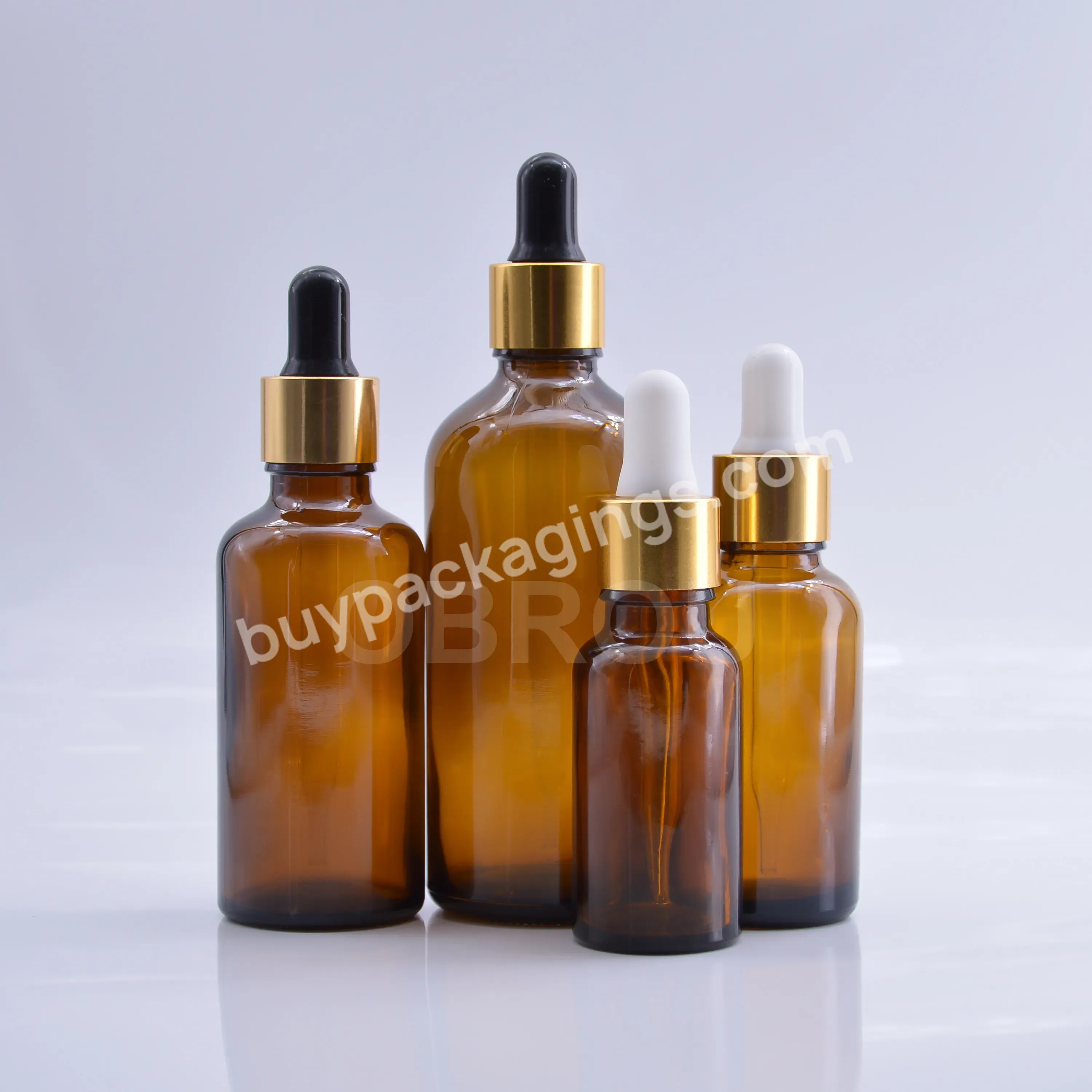 Wholesale Clear Amber Glass Dropper Bottle 5ml 10ml 15ml 20ml 30ml 50ml 100ml Essential Oil Bottles With Sharp Straight Dropper