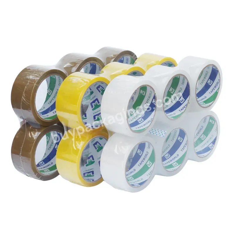 Wholesale Clear Carton Sealing Tape Bopp Jumbo Roll Cintas Adhesiva Transparent Brown Packing Self Adhesive Tape
