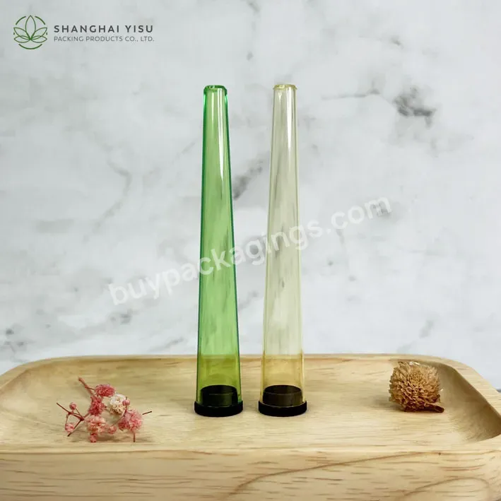 Wholesale Clear Child Proof Plastic Tube Mini Plastic Tube Storage Black Packaging Custom