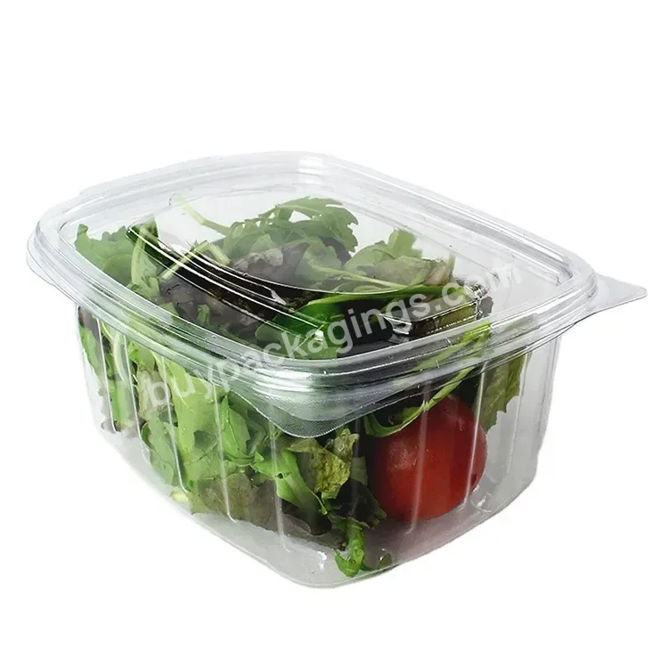 Wholesale Clear Plastic Disposable Fruit Clamshell Punnet Box Packaging Container With Lid