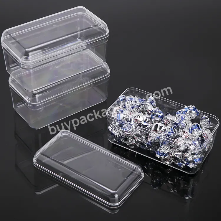 Wholesale Clear Plastic Storage Box Candy Packaging Acrylic Gifts Boxes Multi Size Chocolate Storage Box Cake Container