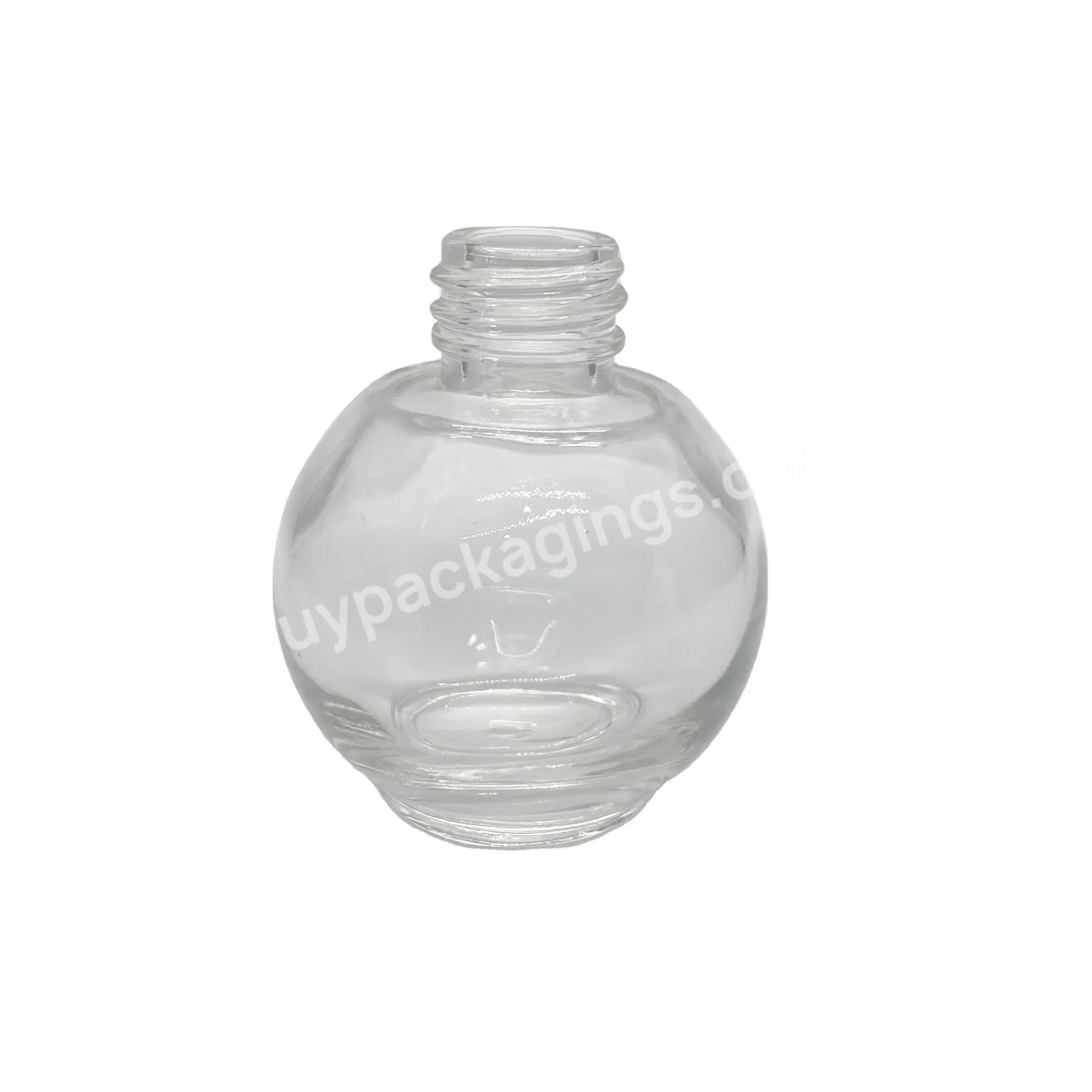 Wholesale Clear Transparent Glass Bottle 30ml Ball Shape Glass Dropper Essential Oil Bottle With Gold Dropper