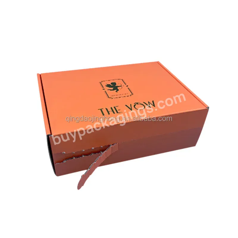 Wholesale Color Corrugated Zipper Carton Box Custom Logo Adhesive Tear Strip Zipper Cardboard Box