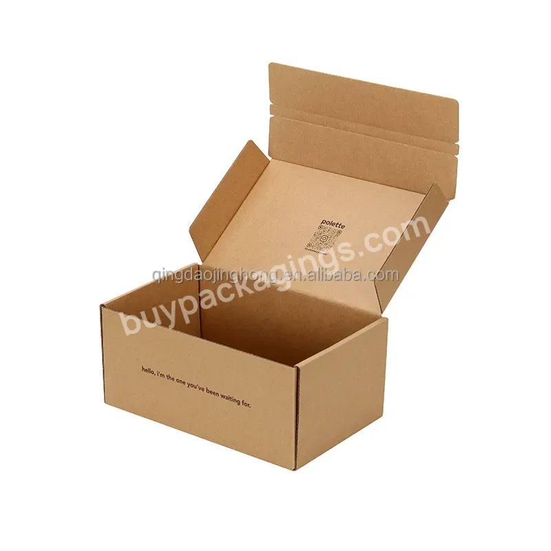 Wholesale Color Corrugated Zipper Carton Box Custom Logo Adhesive Tear Strip Zipper Cardboard Box