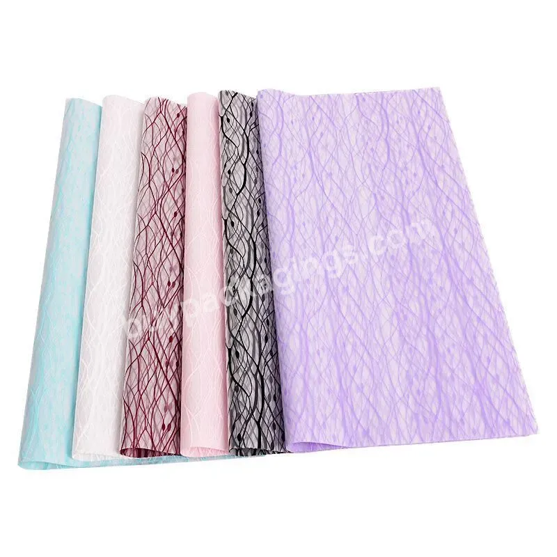 Wholesale Colorful Printing Korean Style Round Flower Paper Wrapping Waterproof