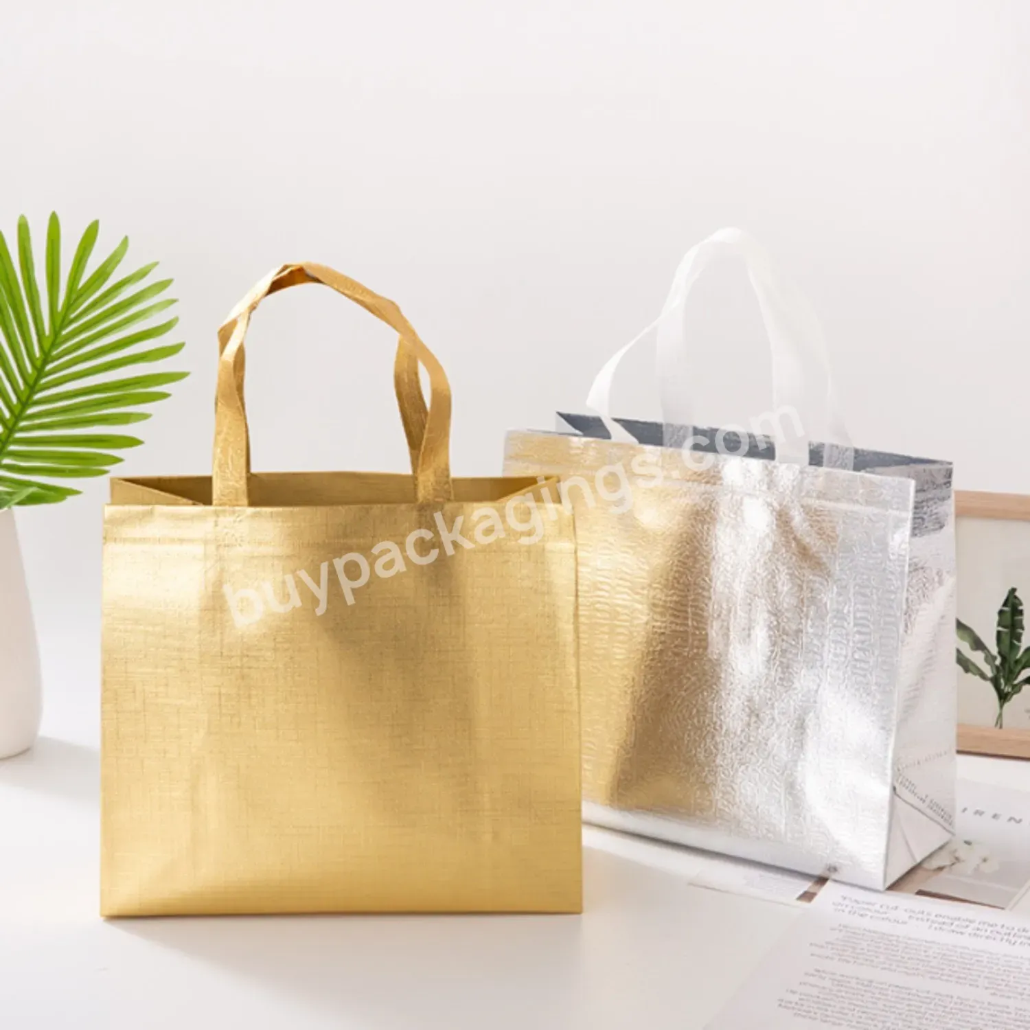 Wholesale Colorful Reusable Luxury Gold Printing Recycle Laminated Custom Shopping Handle Pp Non Woven Stock Bag For Shopping - Buy Fashionable Colorful Reusableluxury Printing Recycle Laminated Pp Non Woven Stock Bag For Shopping,Pp Eco Woven Bags,C