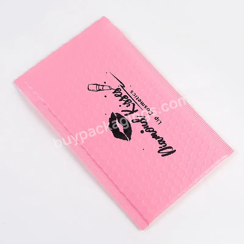 Wholesale Compostable Naked Pink Peach Bubble Padded Envelope Bubble Mailing Bag Poly Mailers With Custom Logo