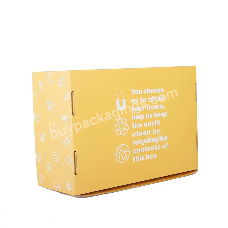 Wholesale Corrugated Custom Logo Printed Portable Storage Packing Carton Paper Box