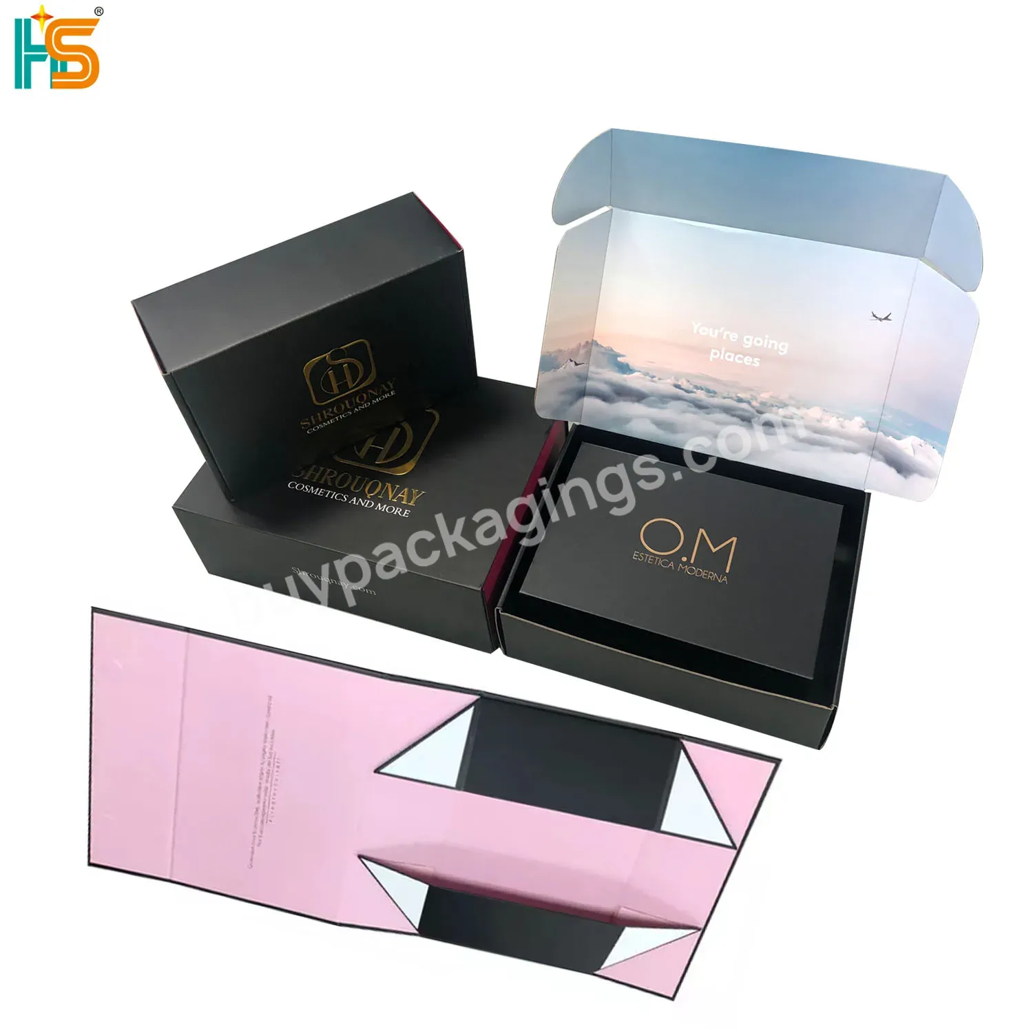 Wholesale Corrugated Mail Shipping Clothes Packaging Box Cardboard Custom Printed Logo Mailing Boxes For Clothing