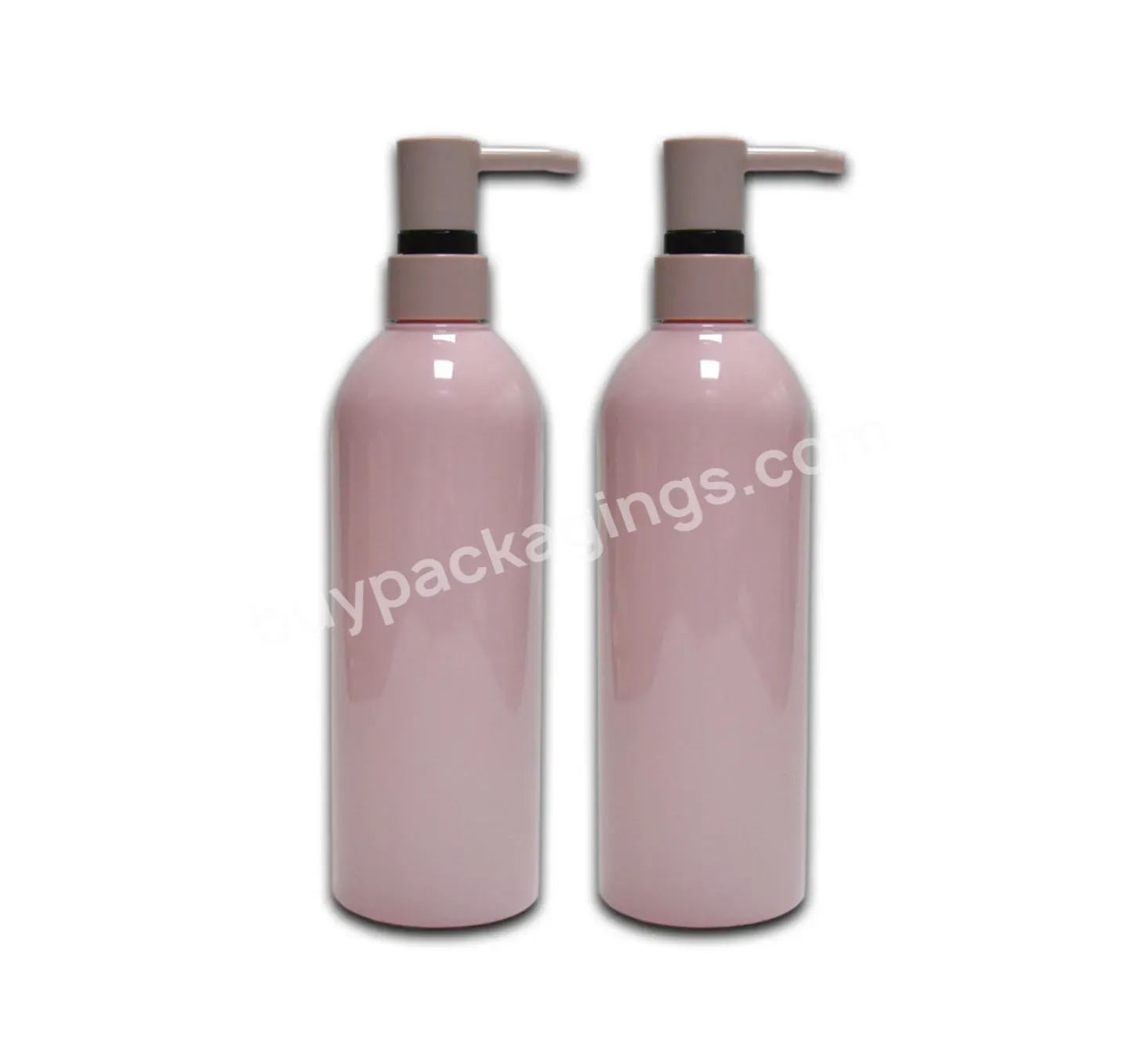 Wholesale Cosmetic Container 500ml Pink Cute Customized Plastic Pet Shampoo Bottle Hair Conditioner And Body Wash Lotion Bottle