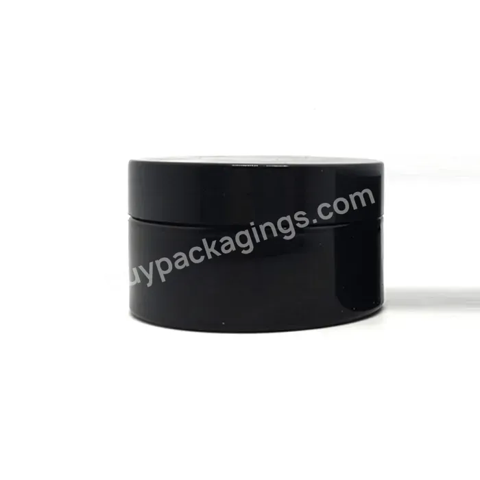 Wholesale Cosmetic Containers 50ml 60ml 100ml 120ml 150g 200ml 250ml 500ml Black Face Cream Pet Plastic Jars - Buy Plastic Cosmetic Jars,Luxury Cosmetic Empty Plastic Bottle Jar Set,Plastic Jars For Cosmetics.