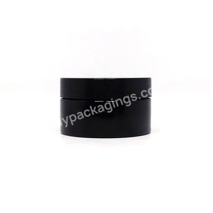 Wholesale Cosmetic Containers 50ml 60ml 100ml 120ml 150g 200ml 250ml 500ml Black Face Cream Pet Plastic Jars - Buy Plastic Cosmetic Jars,Luxury Cosmetic Empty Plastic Bottle Jar Set,Plastic Jars For Cosmetics.