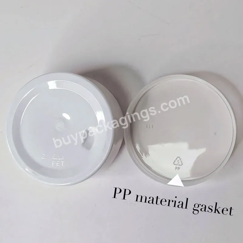 Wholesale Cosmetic Food Packaging 100g 150g 200g 250g Black Amber Transparent White Pet Jar With Plastic Aluminum Lid