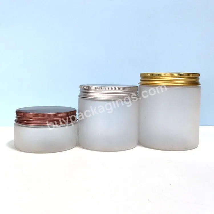 Wholesale Cosmetic Food Packaging 100ml 150ml 200ml 250ml 300ml Frosted Pet Plastic Cosmetic Cream Jar With White Black Lid - Buy Plastic Jar Cosmetic Container,250g Empty Plastic Pet Cosmetic Container Body Butter Exfoliator Hair Treatment Round Jar