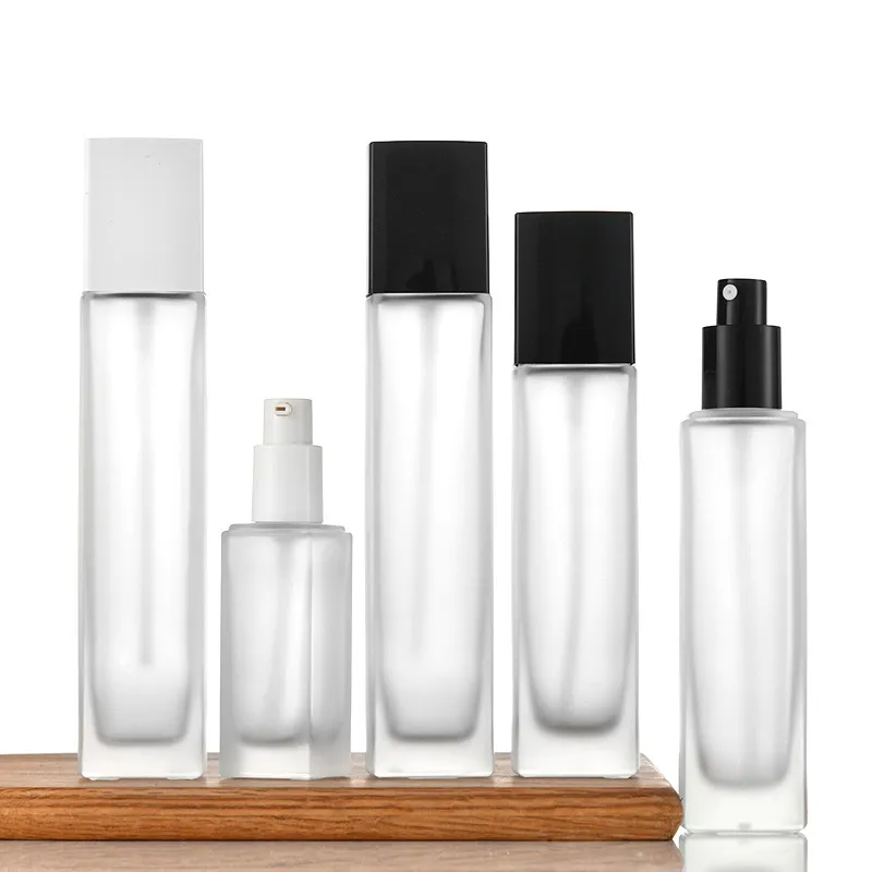 Wholesale  Cosmetic For Skin Care High Quality Reasonable Price Customized Frosted Glass Bottle