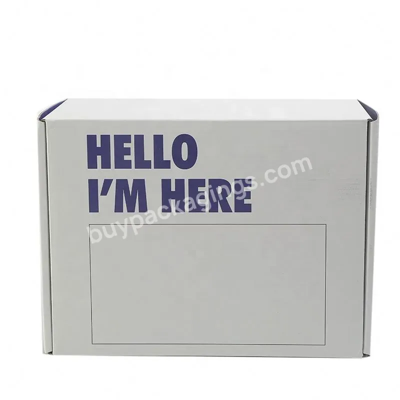 Wholesale Cosmetic Kraft Paper Custom Foldable Shoes Cloth Box Corrugated Packaging Mailer Shipping Box
