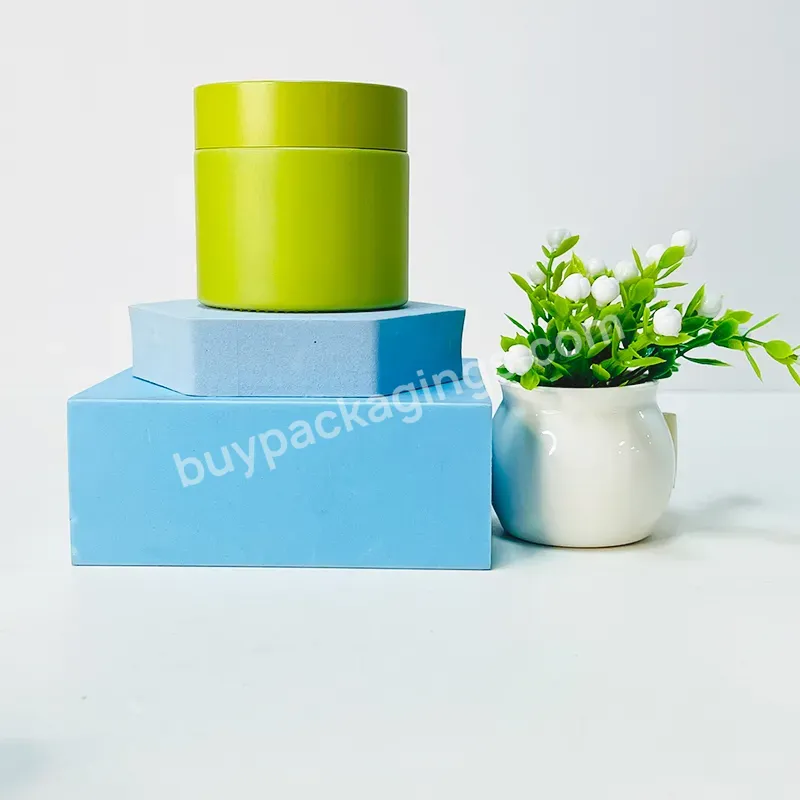 Wholesale Cosmetic Package 30g 50g 60g 100g Colorful Body Butter Lips Scrub Facial Cream Green Glass Jar - Buy Color Cosmetic Glass Jar,Wide Mouth Cosmetic Glass Jar,Glass Cosmetic Jar Eye Cream.