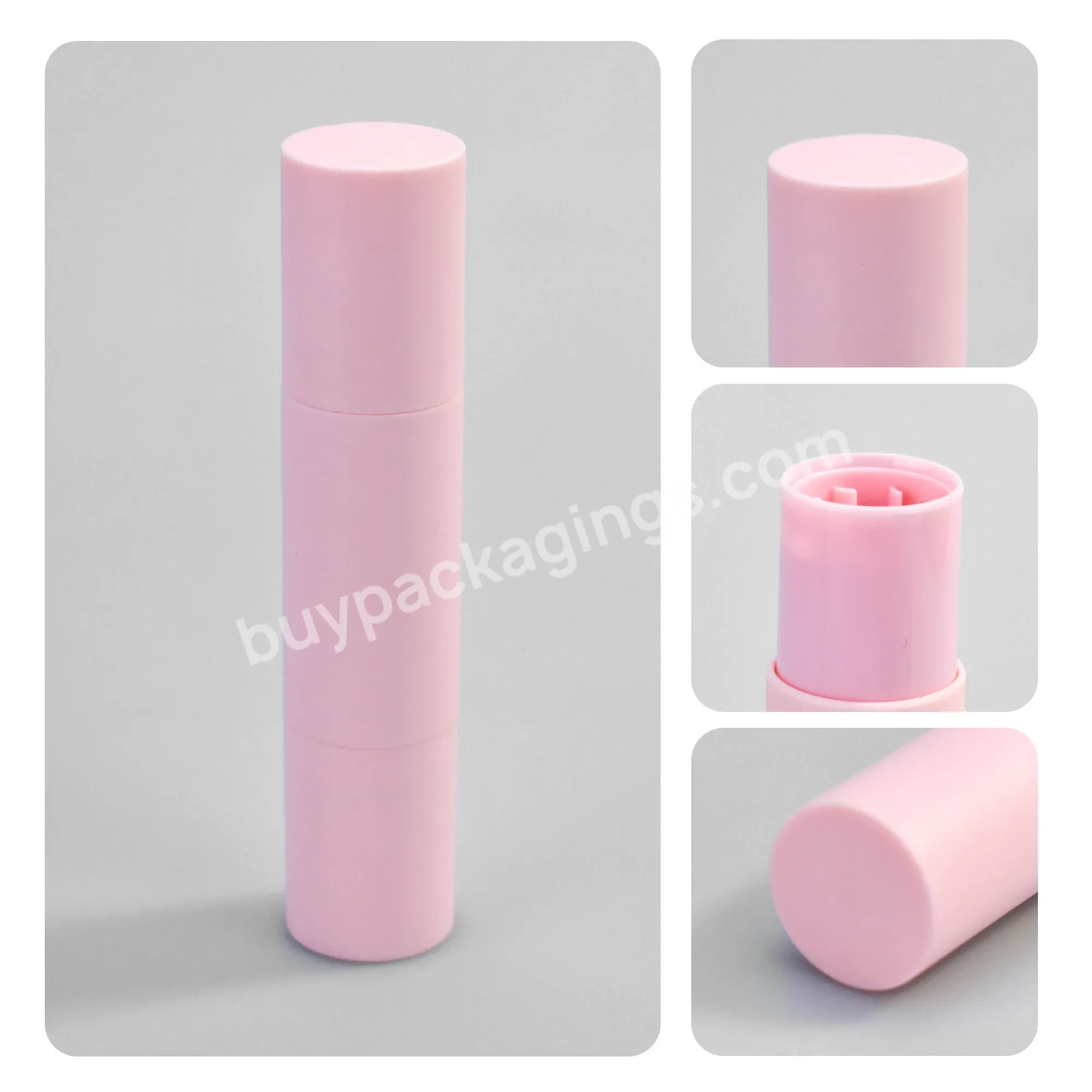 Wholesale Cosmetic Packaging Double Side Lip Balm Container 4g 5g Colorful Plastic Lipstick Tube