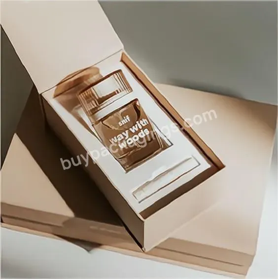 Wholesale Cosmetics Eye/face Cream Perfume Skin Care Recycled Flute Mailer Corrugated Package Paper Shipping Box Kraft Paper