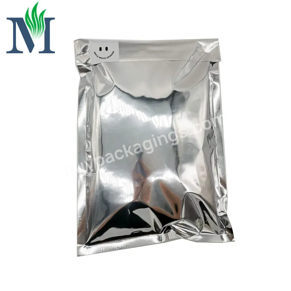 Wholesale Courier Mailing Custom Printed Laser Metallic Silver Poly Mailer Bags For Socks