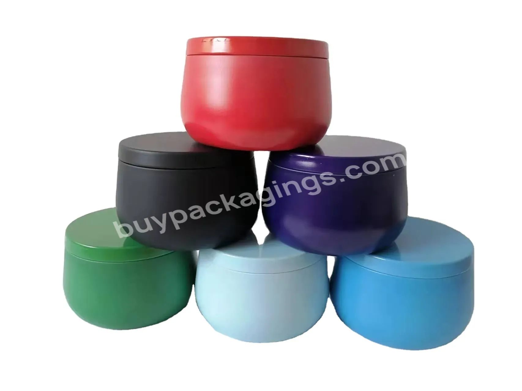 Wholesale Crafts Candle Packaging Tin Cans With Lids In Bulk 4oz 8oz Metal Candles Jars - Buy Custom Tin Storage Box,Transparent Gift Box,Gift Tin Box For Children.