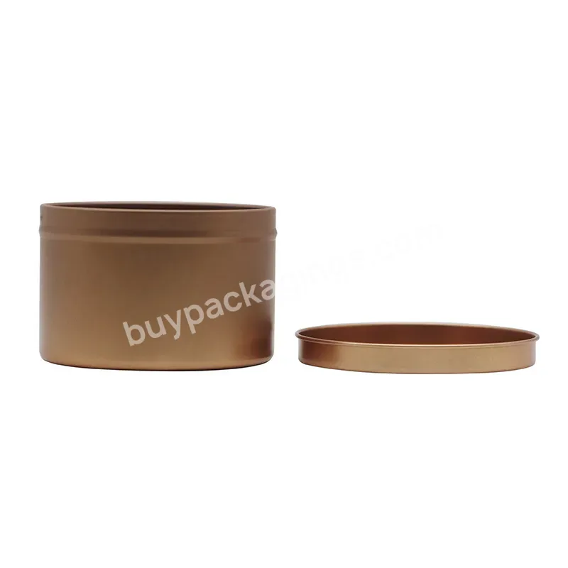 Wholesale Custmization Rose Gold Tin Cans With Lid For Candle Making For Gift Tin Box