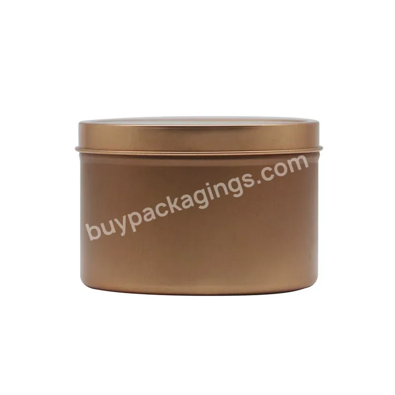 Wholesale Custmization Rose Gold Tin Cans With Lid For Candle Making For Gift Tin Box