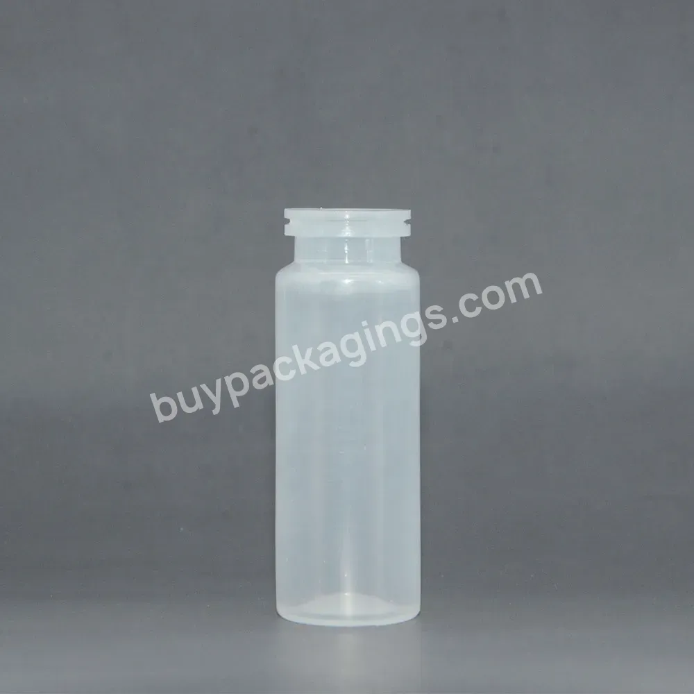 Wholesale Custom 10ml 20ml Empty Round Pp Plastic Medical Liquid Medicine Oral Liquid Bottle With Rubber Stopper