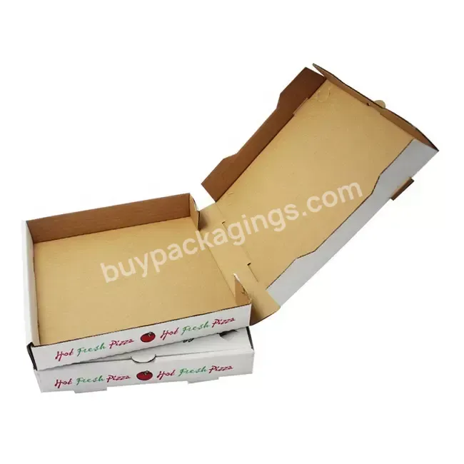 Wholesale Custom 12 Inch Eco Friendly Corrugated Pizza Box Package Food Grade Pizza Boxes With Logo