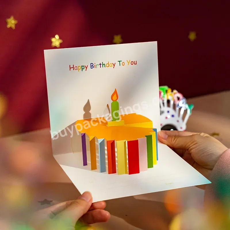 Wholesale Custom 3d Pop Up Gift Card 3d Merry Christmas Greeting Card