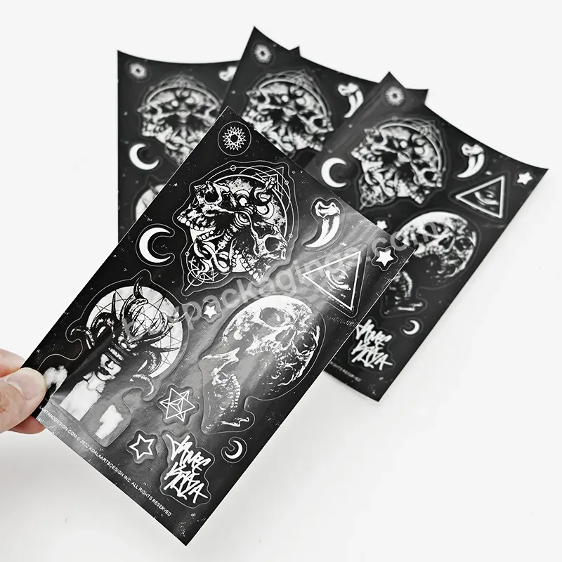 Wholesale Custom A5 A4 Waterproof Self Adhesive Vinyl Kiss Cut Sticker Sheet Printing