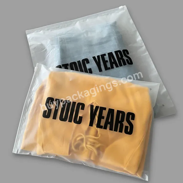 Wholesale Custom Biodegradable Plastic Bags With Logo Printed For Clothing Wig Hair Extension Packaging Ziplock Bags