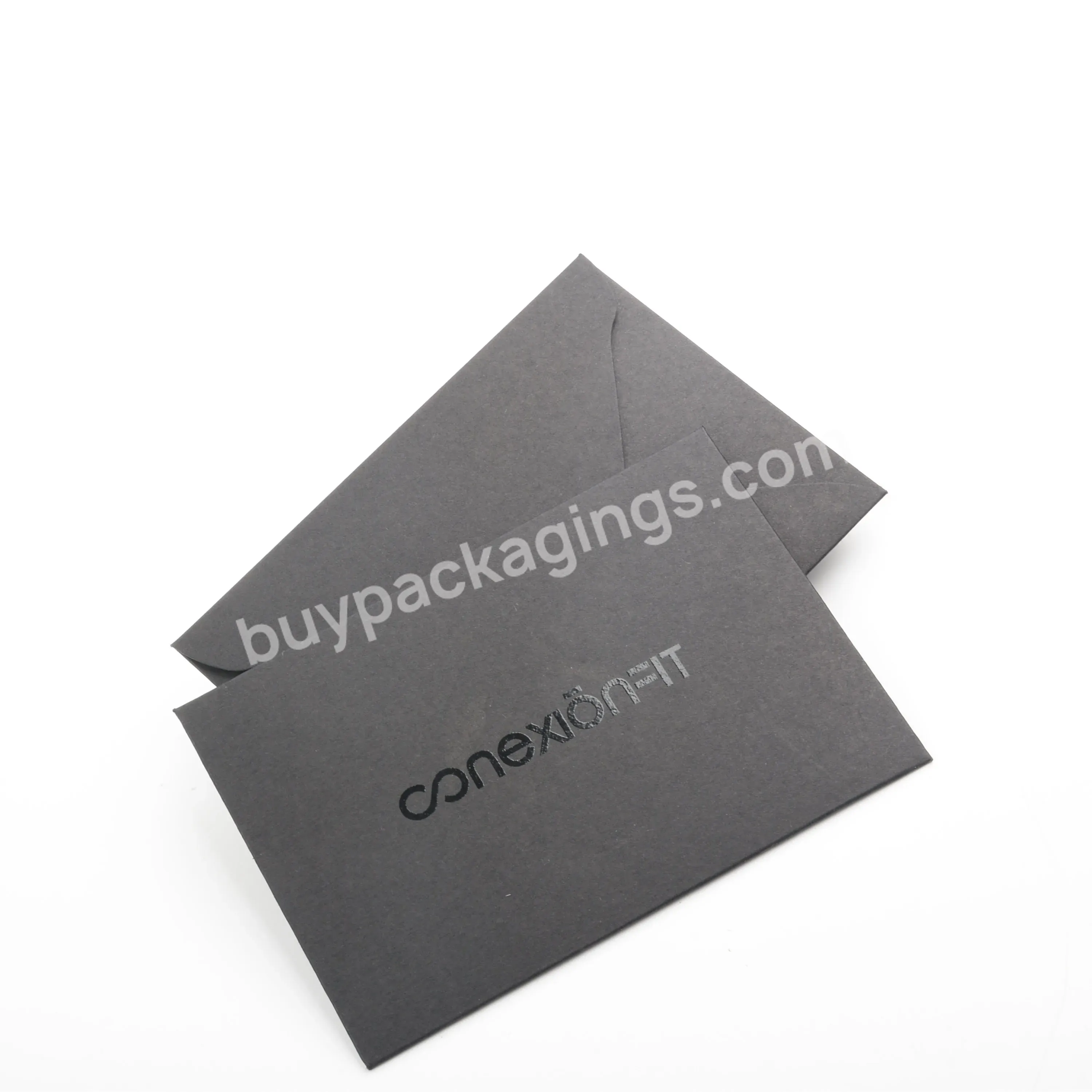 Wholesale Custom Black Kraft Paper Envelope Bags For Cards
