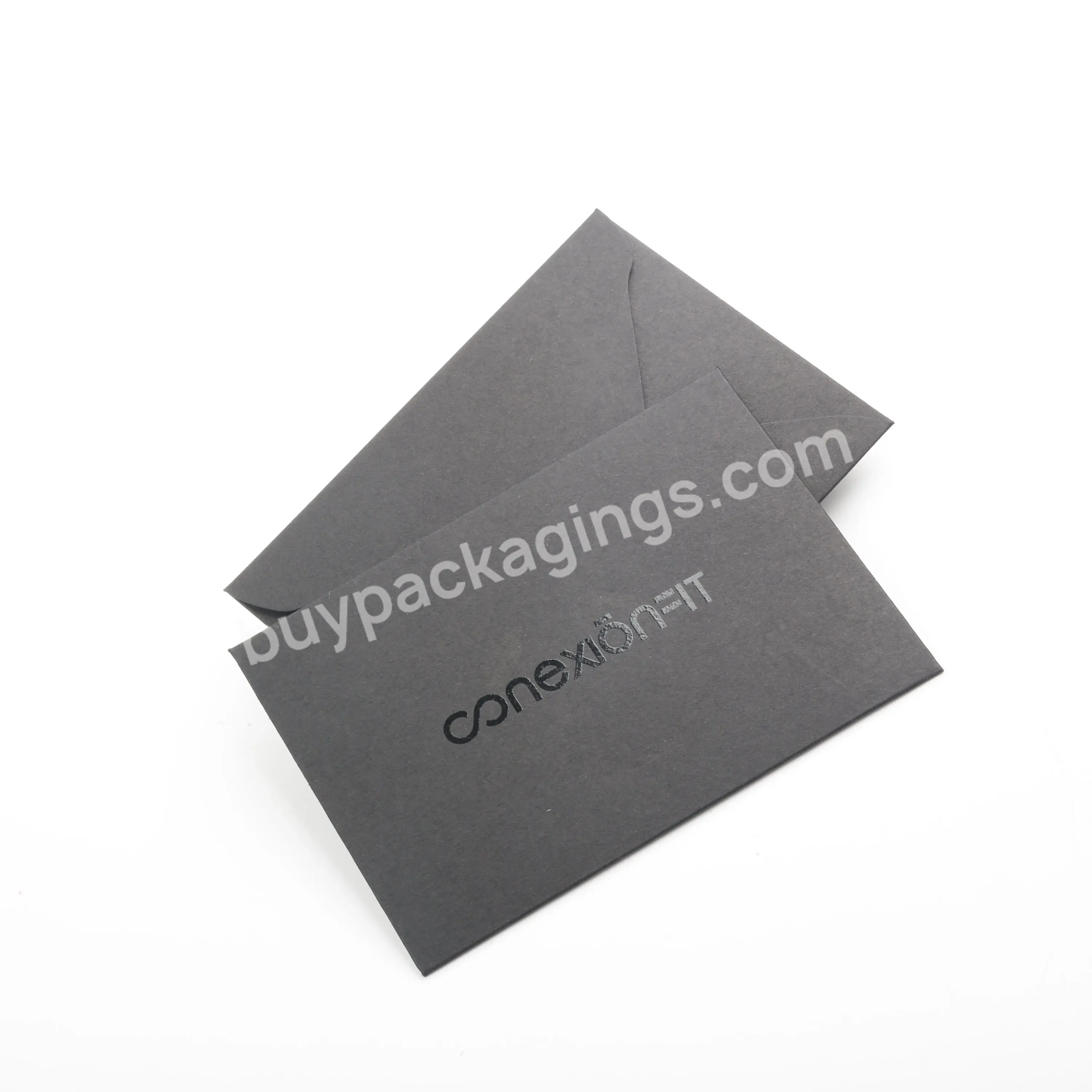Wholesale Custom Black Kraft Paper Envelope Bags For Cards - Buy Envelope Bags For Cards,Custom Black Kraft Paper Envelope,Black Envelope.