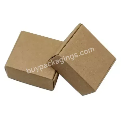 Wholesale Custom Blank Mail Clothing Shipping Packaging Kraft Paper Box With Printed Logo