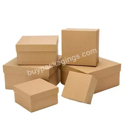 Wholesale Custom Blank Mail Clothing Shipping Packaging Kraft Paper Box With Printed Logo