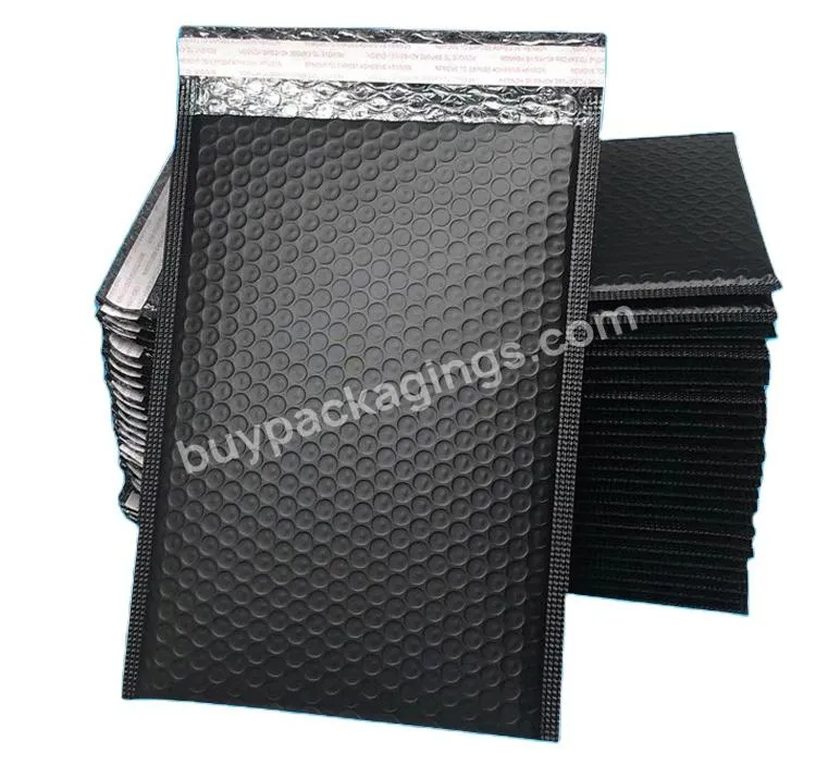 Wholesale Custom Bubble Envelope Bag Shockproof Garment Packaging Express Bag Black Bubble Bag