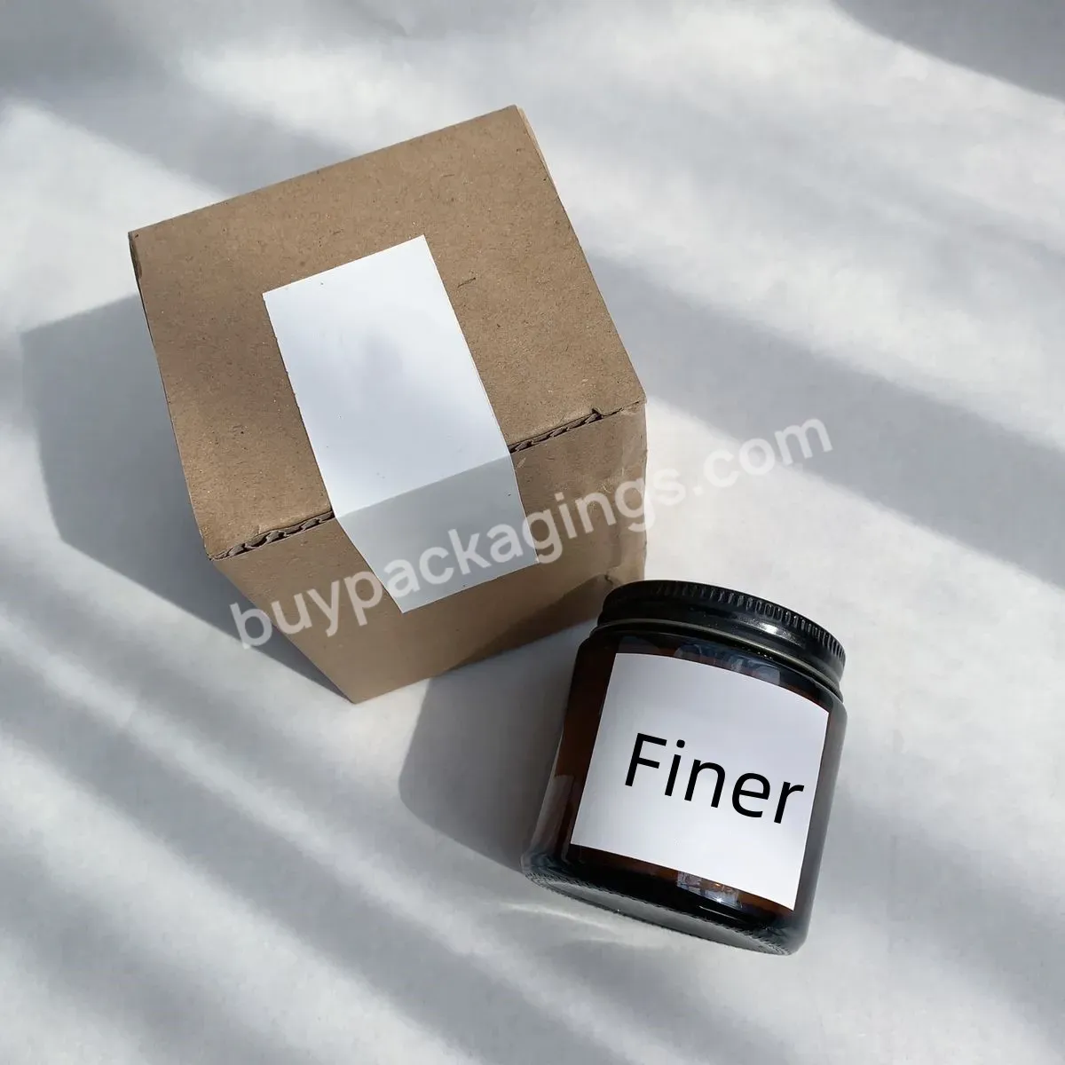 Wholesale Custom Candle Packaging Box With Logo Kraft Paper Gift Luxury Packaging For Shipping