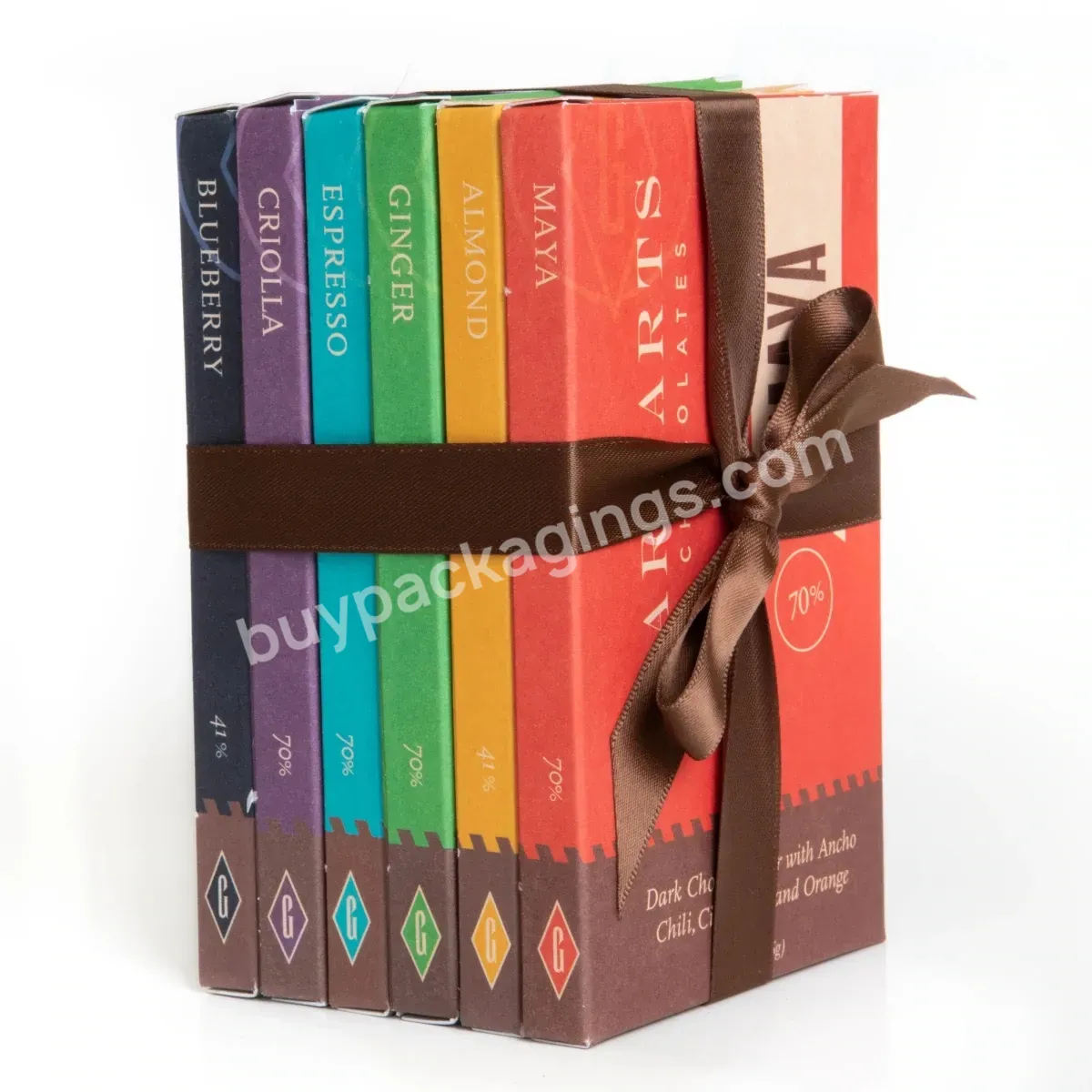 Wholesale Custom Chocolate Bar Box Kraft Paper Eco Friendly Candy Packaging Chocolate Box