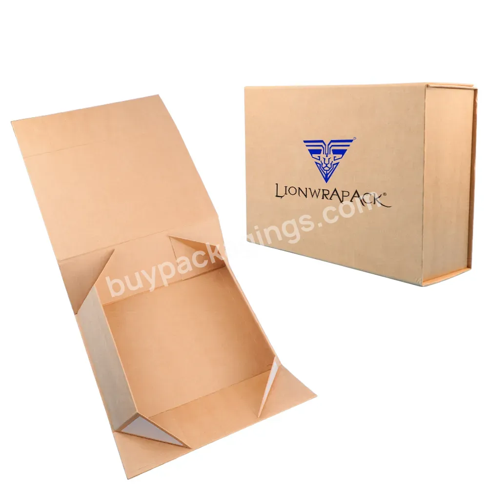 Wholesale Custom Clothing Fold Kraft Paper Box Packaging Biodegradable Folding Box Shipper Corrugated Box