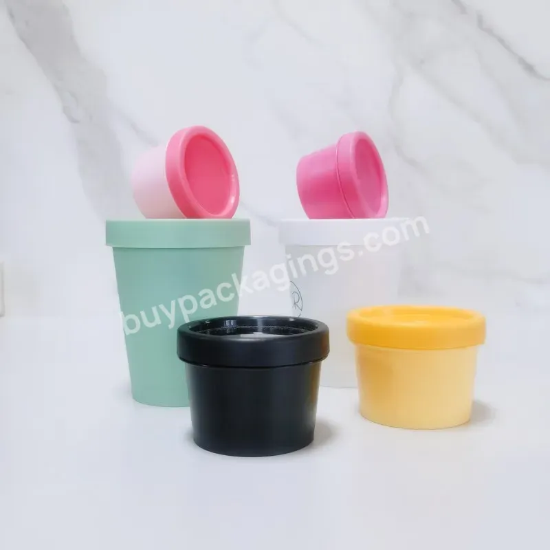 Wholesale Custom Color Cosmetic Package Airtight Beauty Pp Mask Jar 30g 50g 100g Pink Plastic Pp Jar For Ice Cream Jar - Buy Pink Plastic Pp Jar,Ice Cream Jar,Colorful Plastic Container.