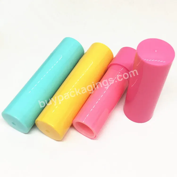 Wholesale Custom Colorful Pp Clear Mini Lip Balm Tube 5g Empty Plastic Lipstick Tube