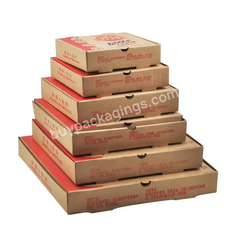 Wholesale Custom Corrugated Cardboard Pizza Box With Customizable Logo