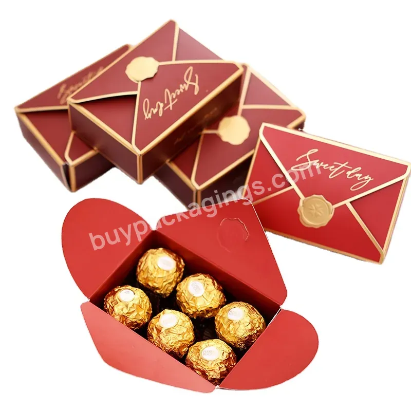 Wholesale Custom Design Paper Boxes Wedding Chocolate Gift Box For Guest Creative Clamshell Candy Box