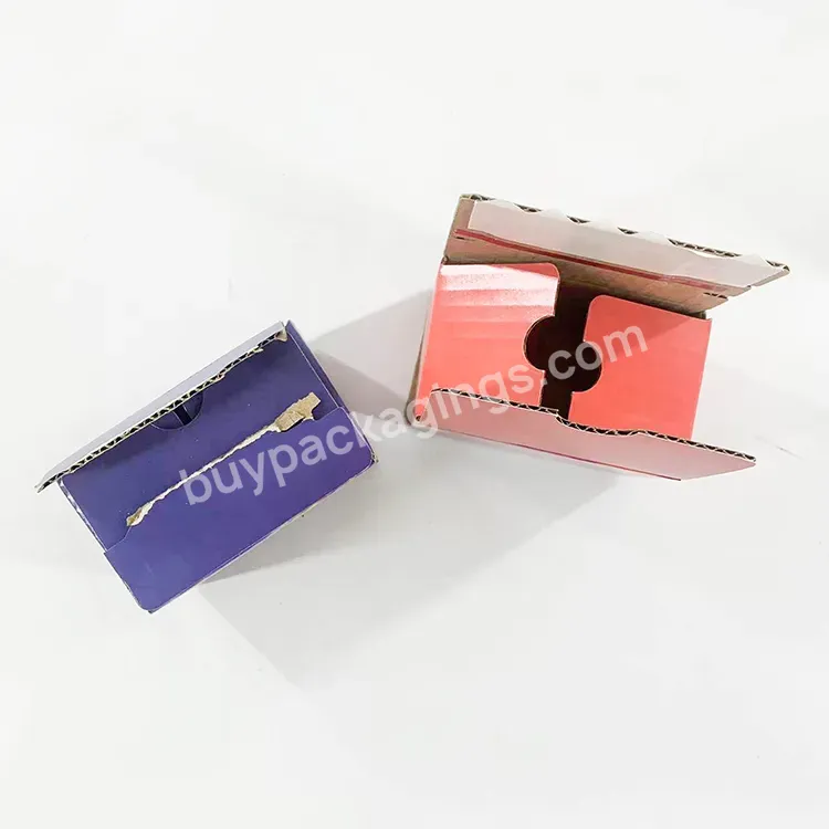 Wholesale Custom Eco Friendly Printed Colored Pink Packaging Mailer Boxes Kraft Rigid Corrugated Shipping Box