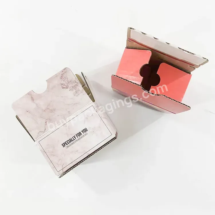 Wholesale Custom Eco Friendly Printed Colored Pink Packaging Mailer Boxes Kraft Rigid Corrugated Shipping Box