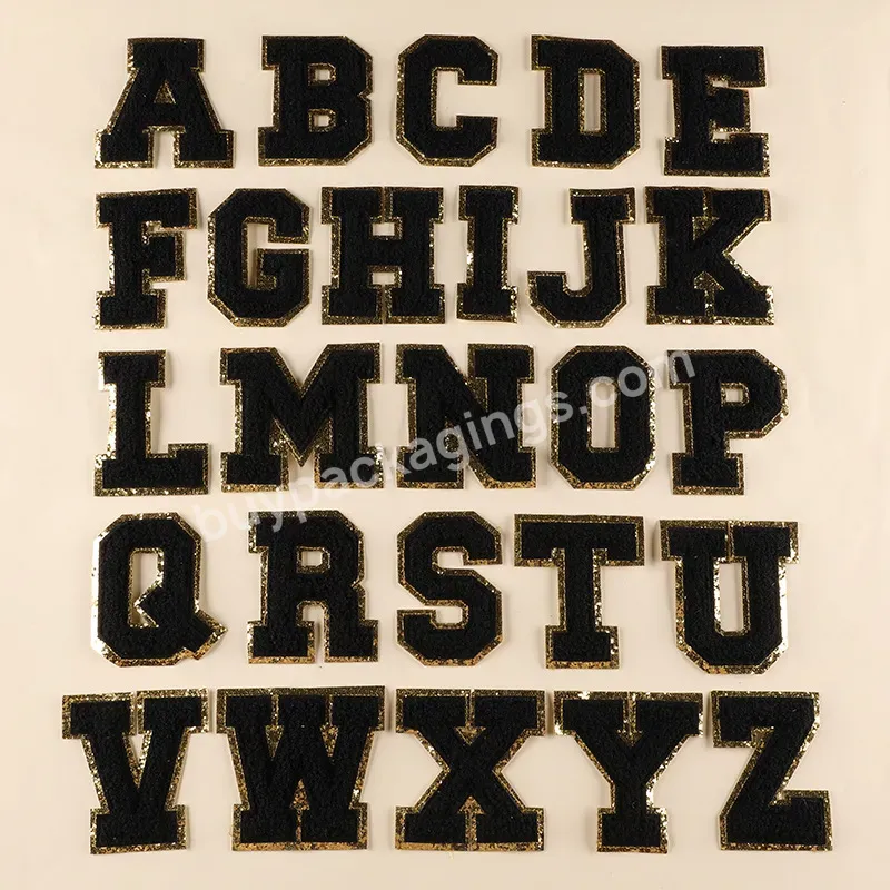 Wholesale Custom Embroidered Patch Iron On Woven Letter Chenille Patches