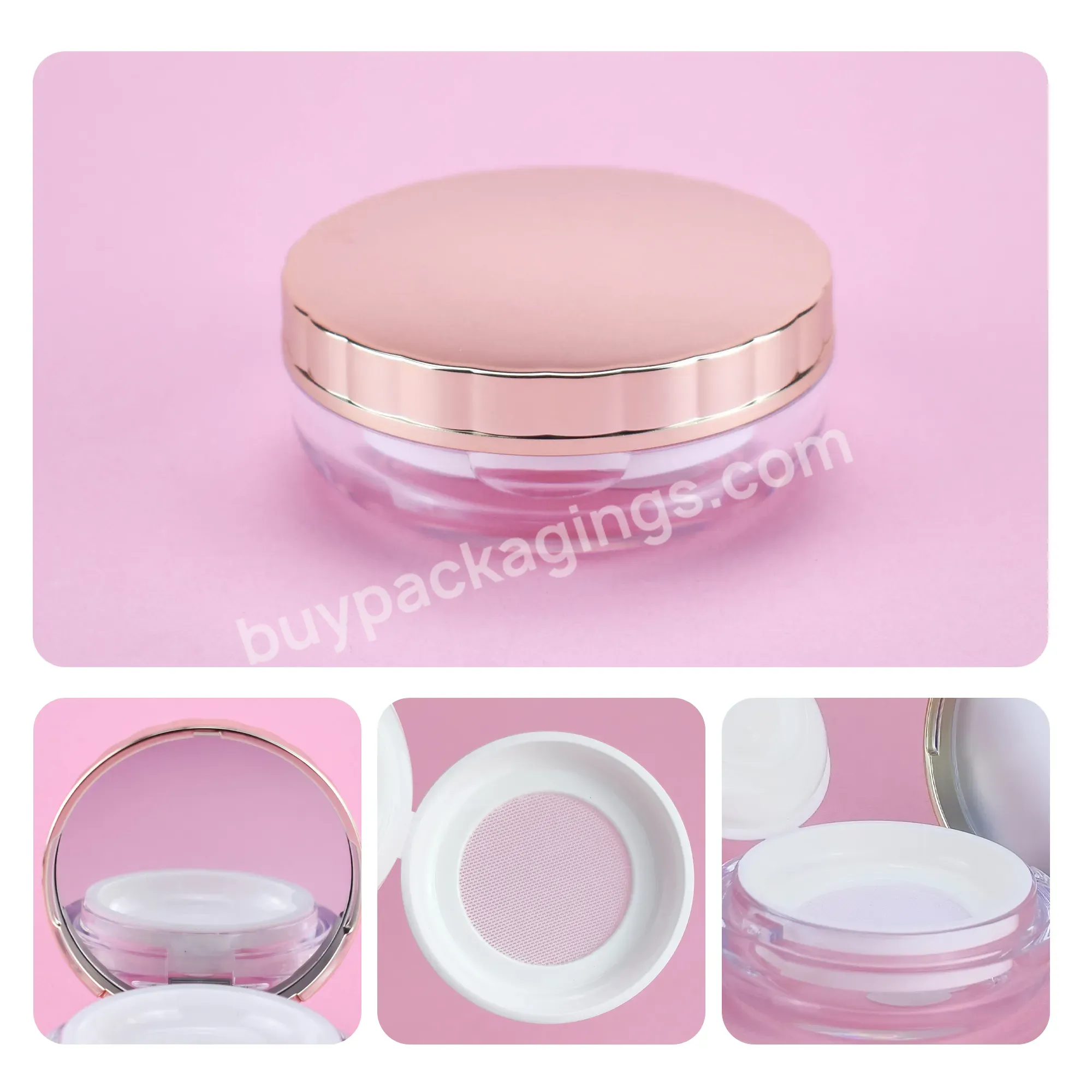 Wholesale Custom Empty Air Cushion Foundation Packaging Pressed Powder Compact Case Powder Case With Mirror